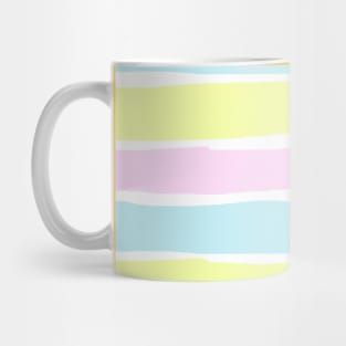 Pastel shade orizontal stripes Mug